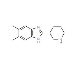 5,6-Dimethyl-2-piperidin-3-yl-1H-benzimidazole - chemical structure image