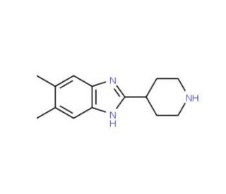 5,6-Dimethyl-2-piperidin-4-yl-1H-benzimidazole - chemical structure image