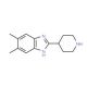5,6-Dimethyl-2-piperidin-4-yl-1H-benzimidazole - chemical structure image