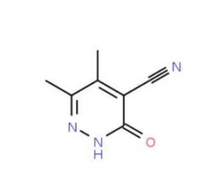 5,6-dimethyl-3-oxo-2,3-dihydropyridazine-4-carbonitrile (CAS 40380-36-7) - chemical structure image