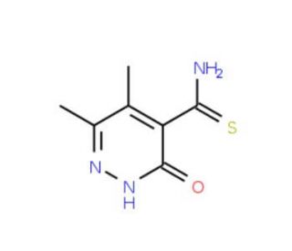 5,6-dimethyl-3-oxo-2,3-dihydropyridazine-4-carbothioamide - chemical structure image