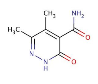 5,6-dimethyl-3-oxo-2,3-dihydropyridazine-4-carboxamide - chemical structure image