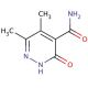 5,6-dimethyl-3-oxo-2,3-dihydropyridazine-4-carboxamide - chemical structure image