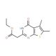 (5,6-Dimethyl-4-oxo-3,4-dihydro-thieno[2,3-d]pyrimidin-2-yl)-acetic acid ethyl ester (CAS 105219-73-6) - chemical structure i