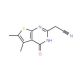 (5,6-Dimethyl-4-oxo-3,4-dihydro-thieno[2,3-d]pyrimidin-2-yl)-acetonitrile - chemical structure image