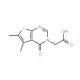 (5,6-dimethyl-4-oxothieno[2,3-d]pyrimidin-3(4H)-yl)acetic acid - chemical structure image