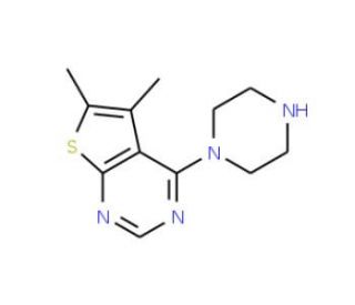 5,6-Dimethyl-4-piperazinothieno[2,3-d]pyrimidine - chemical structure image