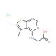 (5,6-Dimethyl-thieno[2,3-d]pyrimidin-4-ylamino)-acetic acid hydrochloride - chemical structure image