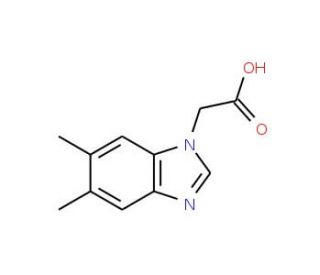 5,6-Dimethylbenzimidazole-1-acetic acid (CAS 500872-62-8) - chemical structure image