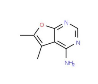 5,6-dimethylfuro[2,3-d]pyrimidin-4-amine (CAS 5117-94-2) - chemical structure image