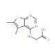 [(5,6-dimethylthieno[2,3-d]pyrimidin-4-yl)amino]acetic acid - chemical structure image