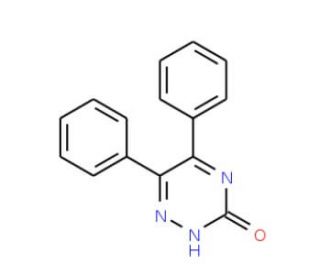 5,6-Diphenyl-1,2,4-triazin-3-ol (CAS 4512-00-9) - chemical structure image