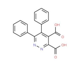 5,6-Diphenyl-3,4-pyridazinedicarboxylic acid - chemical structure image