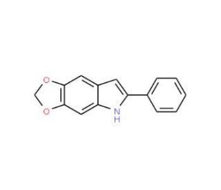 5,6-Methylenedioxy-2-phenylindole (CAS 64943-90-4) - chemical structure image