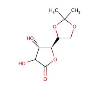 5,6-O-Isopropylidene-L-gulono-1,4-lactone (CAS 94697-68-4) - chemical structure image