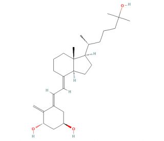 5,6-trans-Calcitriol (CAS 73837-24-8) - chemical structure image