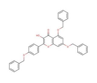 5,7-Bis-(benzyloxy)-2-(4-(benzyloxy)phenyl)-3-hydroxy-4H-chromen-4-one (CAS 23405-70-1) - chemical structure image