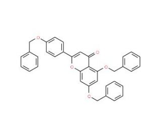 5,7-Bis-(benzyloxy)-2-(4-(benzyloxy)phenyl)-4H-chromen-4-one (CAS 96333-59-4) - chemical structure image