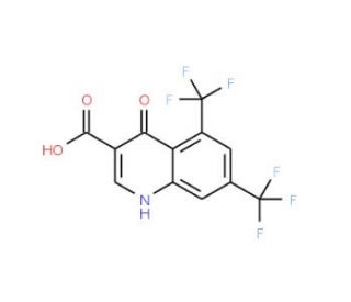 5,7-Bis(trifluoromethyl)-4-hydroxyquinoline-3-carboxylic acid - chemical structure image