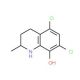 5,7-Dichloro-2-methyl-1,2,3,4-tetrahydro-quinolin-8-ol - chemical structure image