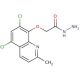 (5,7-Dichloro-2-methyl-quinolin-8-yloxy)-acetic acid hydrazide - chemical structure image
