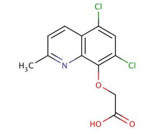 (5,7-Dichloro-2-methyl-quinolin-8-yloxy)-acetic acid - chemical structure image