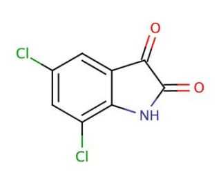 5,7-Dichloroisatin (CAS 6374-92-1) - chemical structure image
