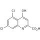 5,7-Dichlorokynurenic acid (CAS 131123-76-7) - chemical structure image