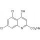 5,7-Dichlorokynurenic acid sodium salt (CAS 1184986-70-6) - chemical structure image