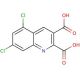 5,7-Dichloroquinoline-2,3-dicarboxylic acid (CAS 948293-77-4) - chemical structure image