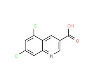 5,7-Dichloroquinoline-3-carboxylic acid (CAS 948293-83-2) - chemical structure image