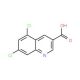 5,7-Dichloroquinoline-3-carboxylic acid (CAS 948293-83-2) - chemical structure image