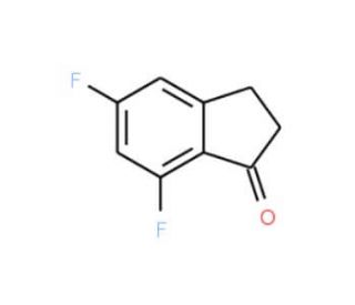 5,7-Difluoro-1-indanone (CAS 84315-25-3) - chemical structure image