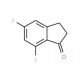 5,7-Difluoro-1-indanone (CAS 84315-25-3) - chemical structure image