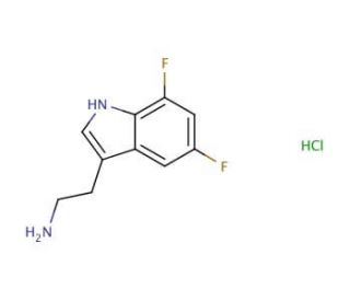 5,7-Difluorotryptamine HCl (CAS 159730-14-0) - chemical structure image