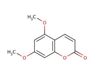 5,7-Dimethoxycoumarin (CAS 487-06-9) - chemical structure image