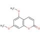 5,7-Dimethoxycoumarin (CAS 487-06-9) - chemical structure image