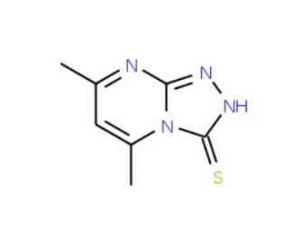 5,7-Dimethyl-[1,2,4]triazolo[4,3-a]pyrimidine-3-thiol (CAS 41266-80-2) - chemical structure image