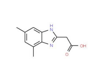 (5,7-Dimethyl-1H-benzoimidazol-2-yl)-acetic acid - chemical structure image