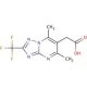 [5,7-dimethyl-2-(trifluoromethyl)[1,2,4]triazolo[1,5-a]pyrimidin-6-yl]acetic acid - chemical structure image
