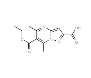 5,7-Dimethyl-pyrazolo[1,5-a]pyrimidine-2,6-dicarboxylic acid 6-ethyl ester - chemical structure image
