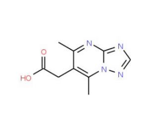 (5,7-dimethyl[1,2,4]triazolo[1,5-a]pyrimidin-6-yl)acetic acid - chemical structure image
