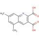 5,7-Dimethylquinoline-2,3-dicarboxylic acid (CAS 948293-89-8) - chemical structure image