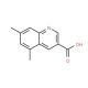 5,7-Dimethylquinoline-3-carboxylic acid (CAS 948293-95-6) - chemical structure image