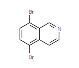 5,8-Dibromoisoquinoline (CAS 81045-39-8) - chemical structure image