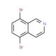 5,8-Dibromoisoquinoline (CAS 81045-39-8) - chemical structure image