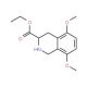 5,8-Dimethoxy-1,2,3,4-tetrahydro-isoquinoline-3-carboxylic acid ethyl ester 的分子结构, CAS编号: 198021-01-1 5,8-Dimethoxy-1,2,3,4-tetrahydro-isoquinoline-3-carboxylic acid ethyl ester (CAS 198021-01-1) - chemical structure image
