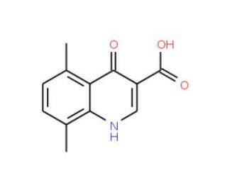 5,8-Dimethyl-4-hydroxyquinoline-3-carboxylic acid (CAS 303010-02-8) - chemical structure image