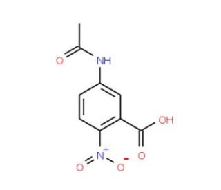 5-Acetamido-2-nitrobenzoic acid (CAS 4368-83-6) - chemical structure image