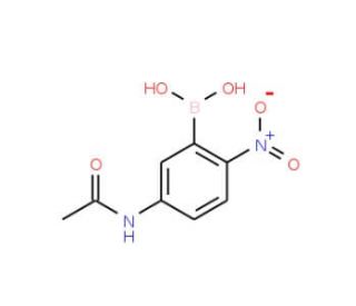 5-Acetamido-2-nitrophenylboronic acid (CAS 78887-36-2) - chemical structure image